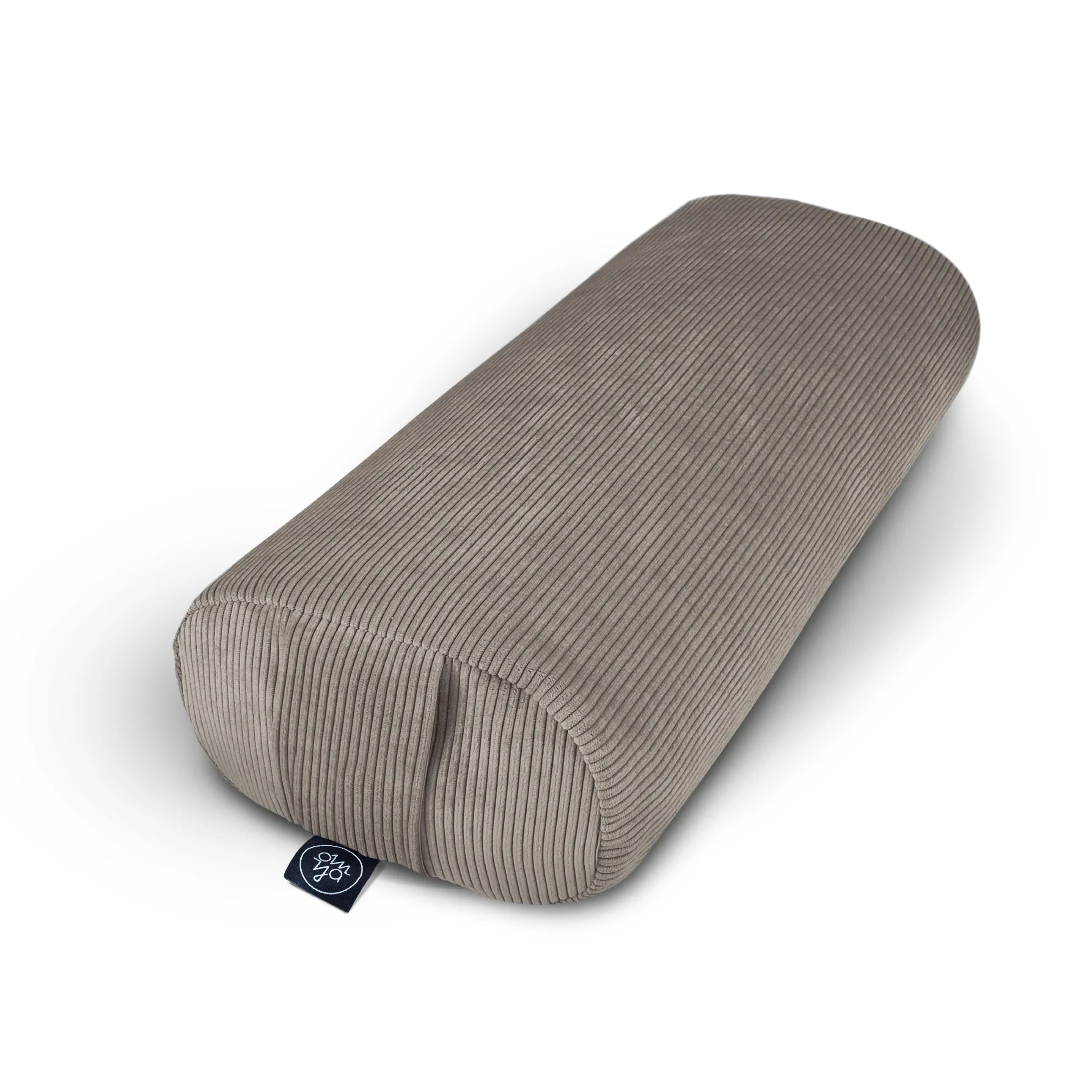 Om Ya Design Yoga Bolster Dune Cord Längliches Yoga Kissen Für Praxis Dehnung Und Unterstützende Yogaposen