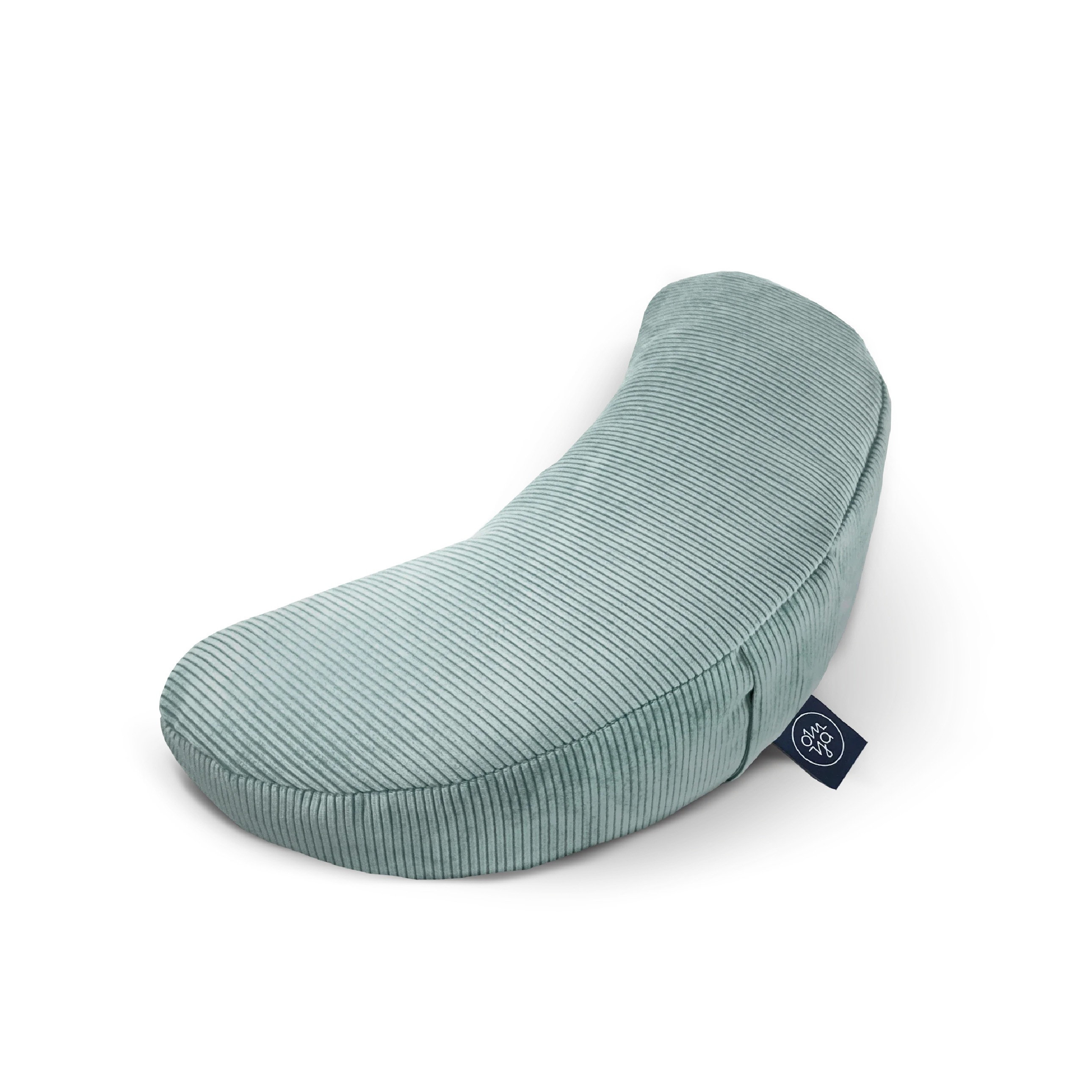 OM YA Design Halbmondkissen Aqua Cord Vielseitiges Yoga Kissen Für Rückenentlastung Und Hüftöffnung
