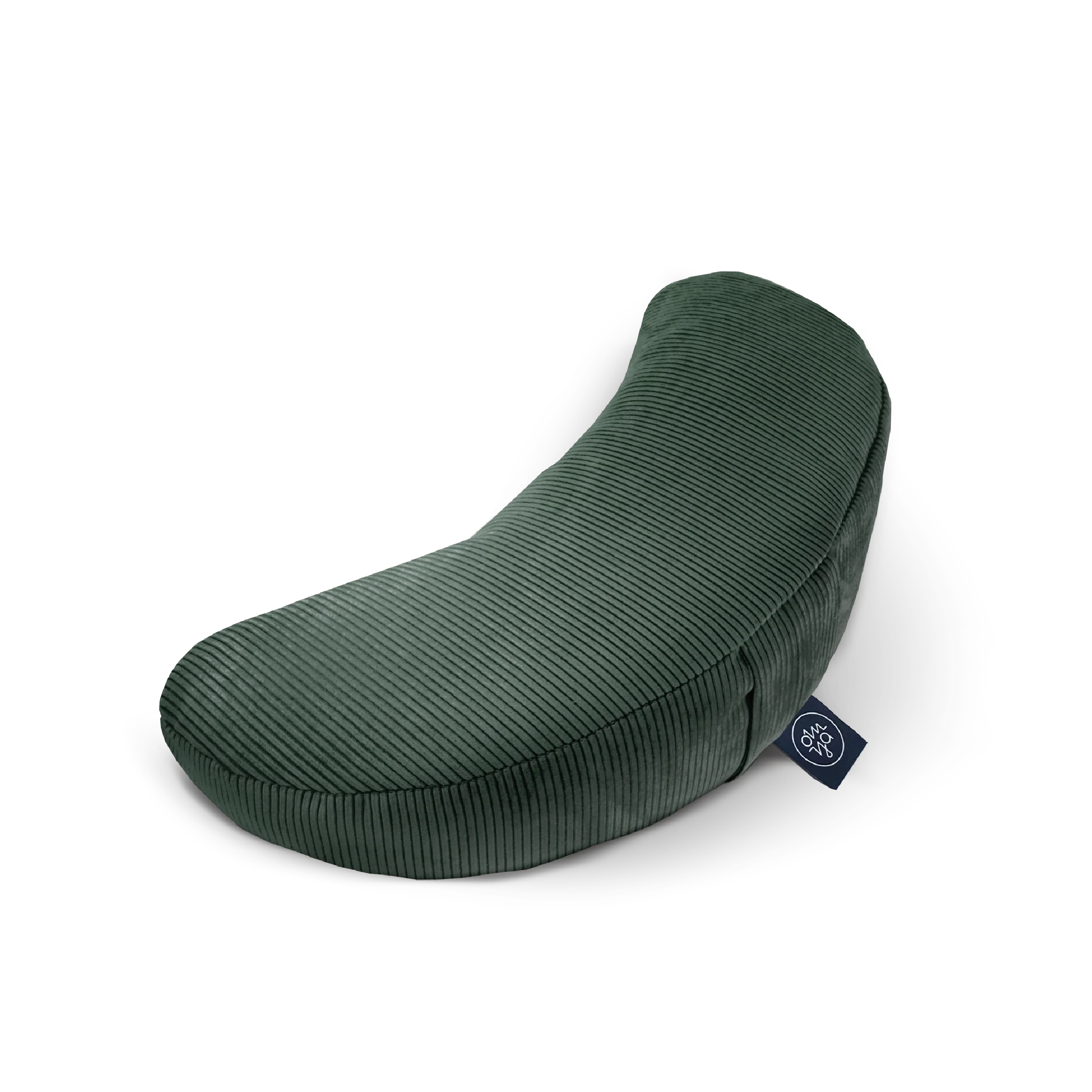 OM YA Design Yoga Halbmondkissen Forest Cord Keilform Rücken Entlastung Für Yogapraxis