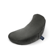 OM YA Design Halbmondkissen Granit Cord Für Sitzhaltung Und Rücken Entlastung In Der Yoga Praxis