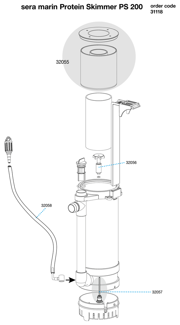 sera marin Protein Skimmer PS