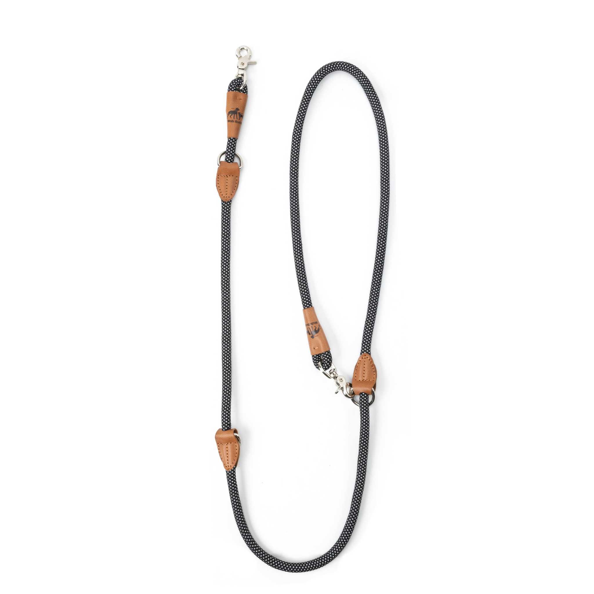 Reflektionsleine GLOW stark reflektierend längenverstellbar und vegan