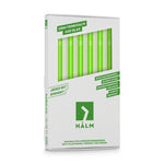 Grüne Glasstrohhalme 6x 20cm Gerade - NEON