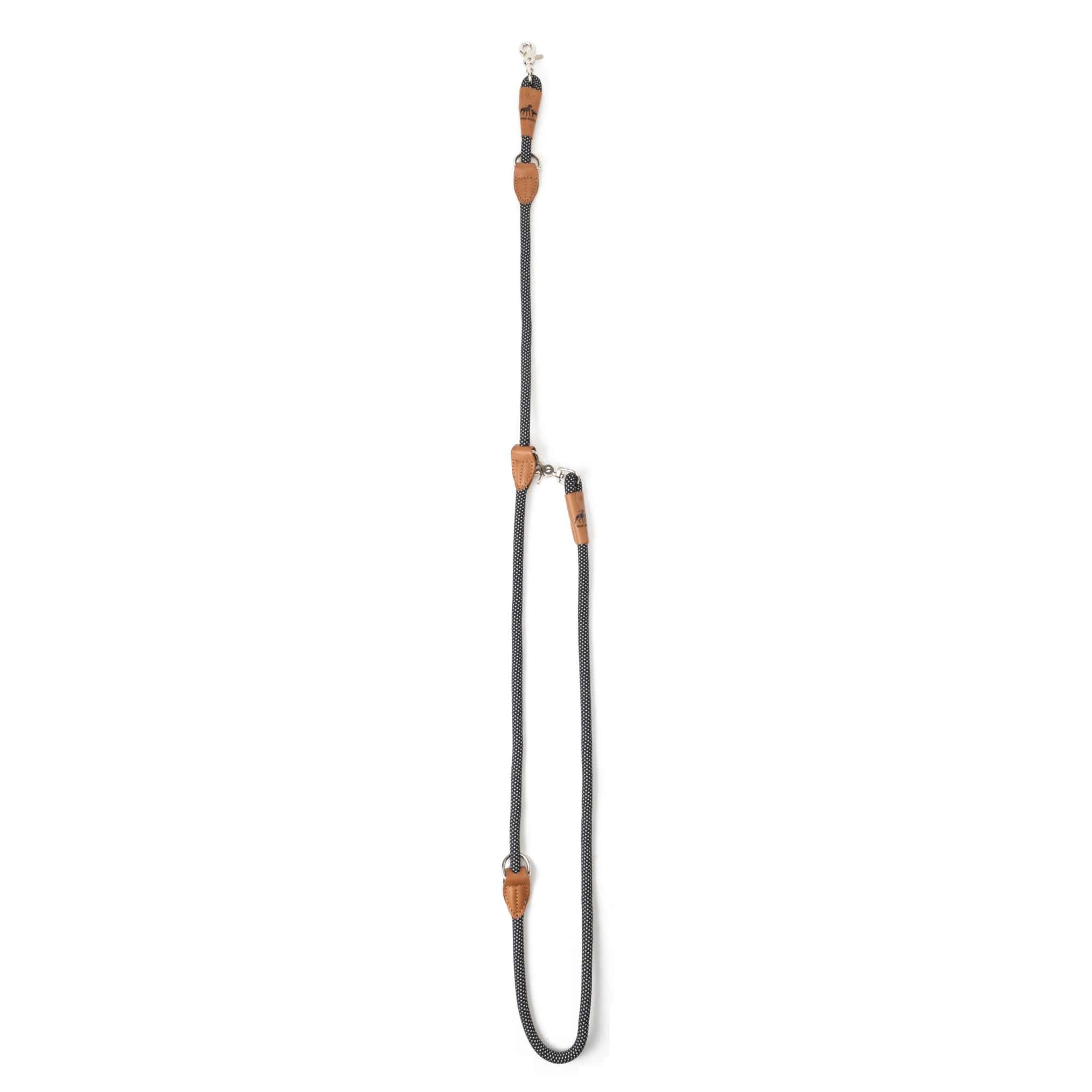 Reflektionsleine GLOW stark reflektierend längenverstellbar und vegan