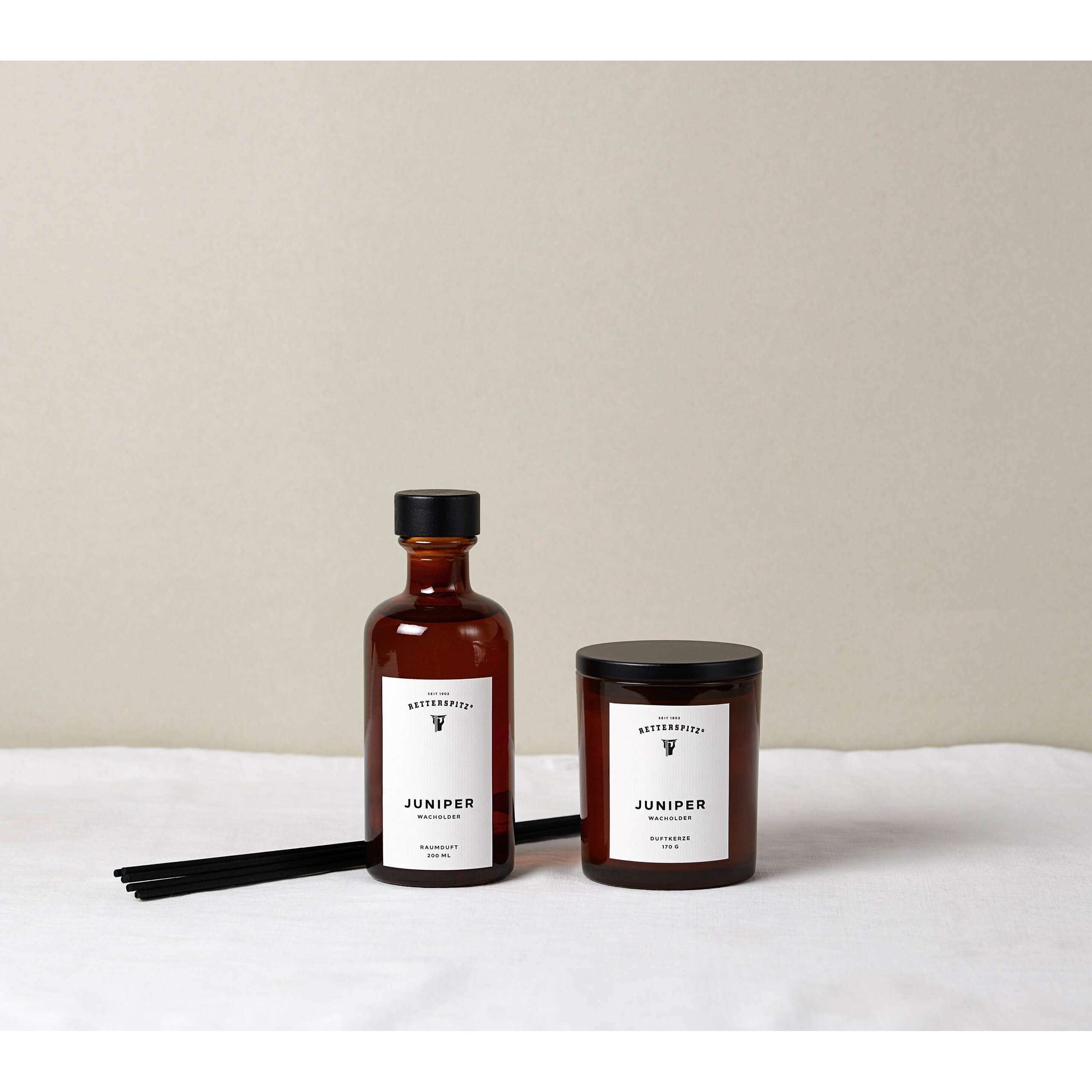 Retterspitz Raumduft & Kerze - Juniper - Duftset
