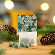 10x5 Blumenmurmeln im Tütchen "Viel Glück"