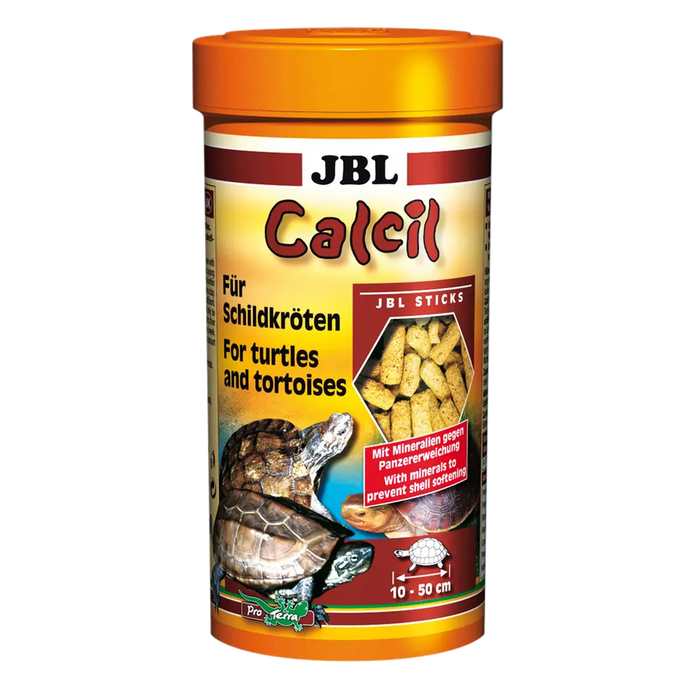 JBL Calcil 250 ml – Hauptfutter für Wasser- und Sumpfschildkröten mit Mineralien und hohem Proteingehalt