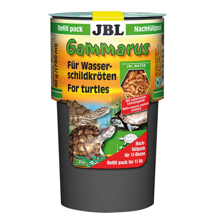JBL Gammarus Nachfüllpack für Wasserschildkröten - Ergänzungsfutter mit gereinigten Bachflohkrebse.