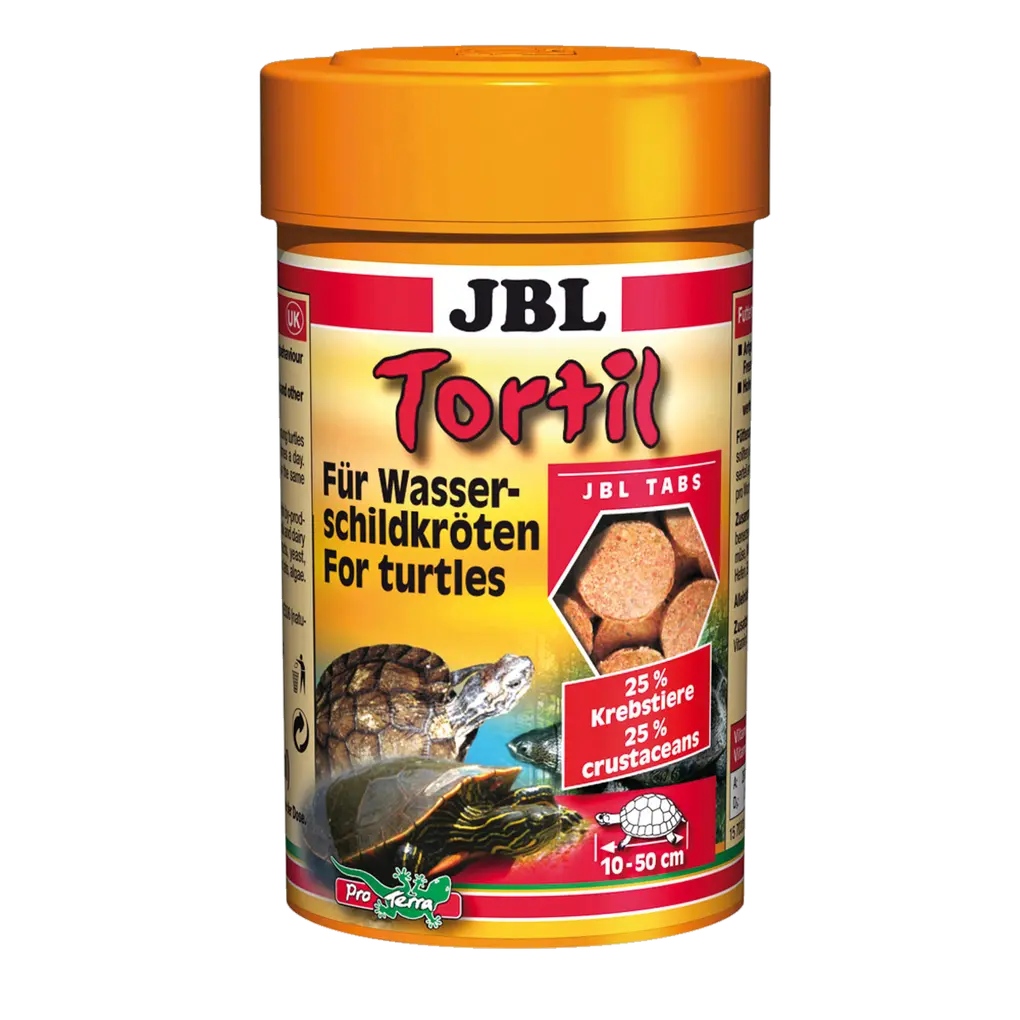 JBL Tortil 100 ml – Hauptfutter für Wasser- und Sumpfschildkröten mit hohen Akzeptanzwerten.