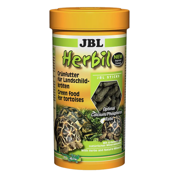 JBL Herbil 250 ml - Grünfutter für Landschildkröten, optimale Mineralstoffversorgung, mit Kräutern.