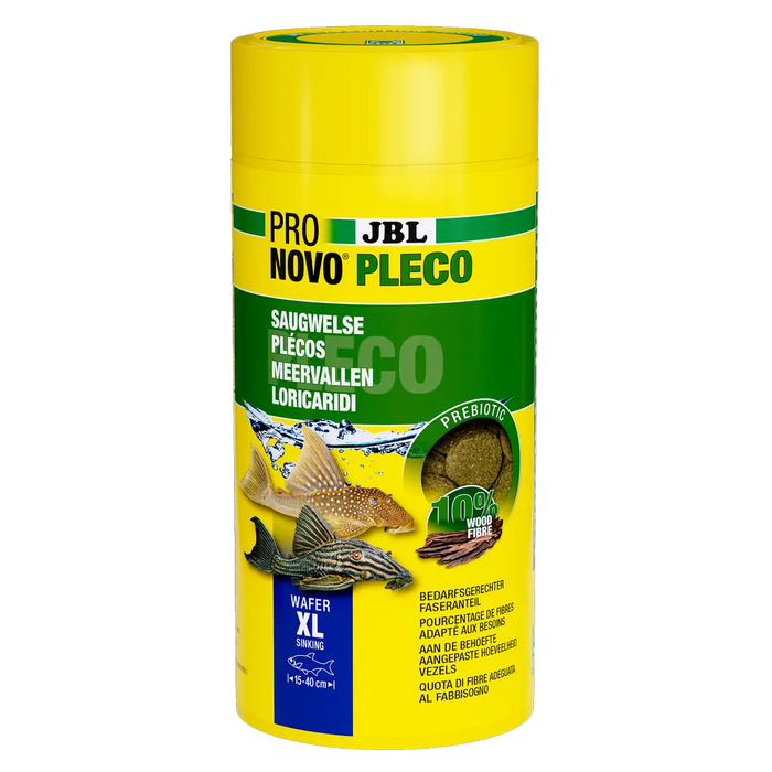 JBL PRONOVO PLECO WAFER XL 1000ml - Futterwafer für Saugwelse, ideal für Pflanzen- und Algenfresser.