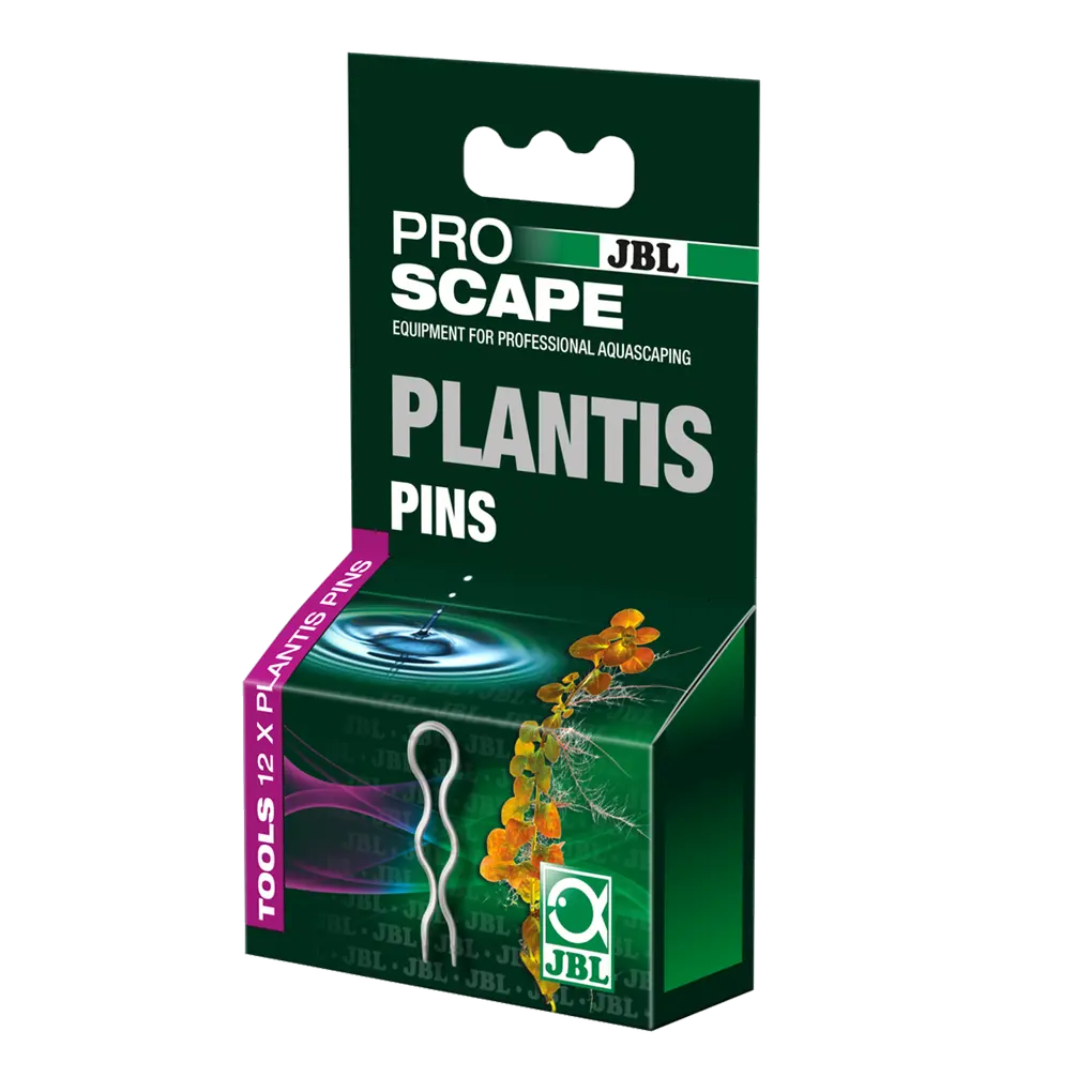 JBL PROSCAPE PLANTIS PINS - Pack of 12 for securing aquatic plants in aquariums with full manufacturer warranty.