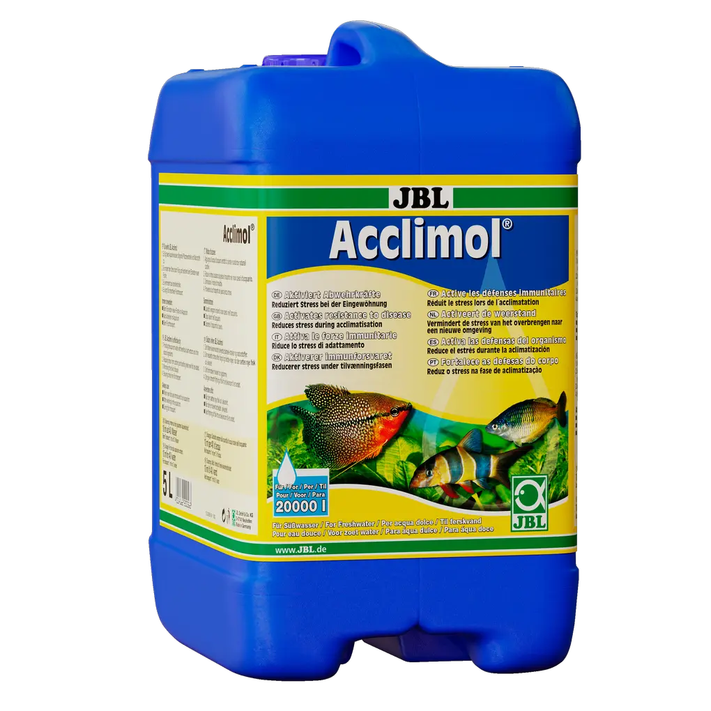 JBL Acclimol 5 l – Wasserpflege für Aquarienfische, schützt und unterstützt das Immunsystem.