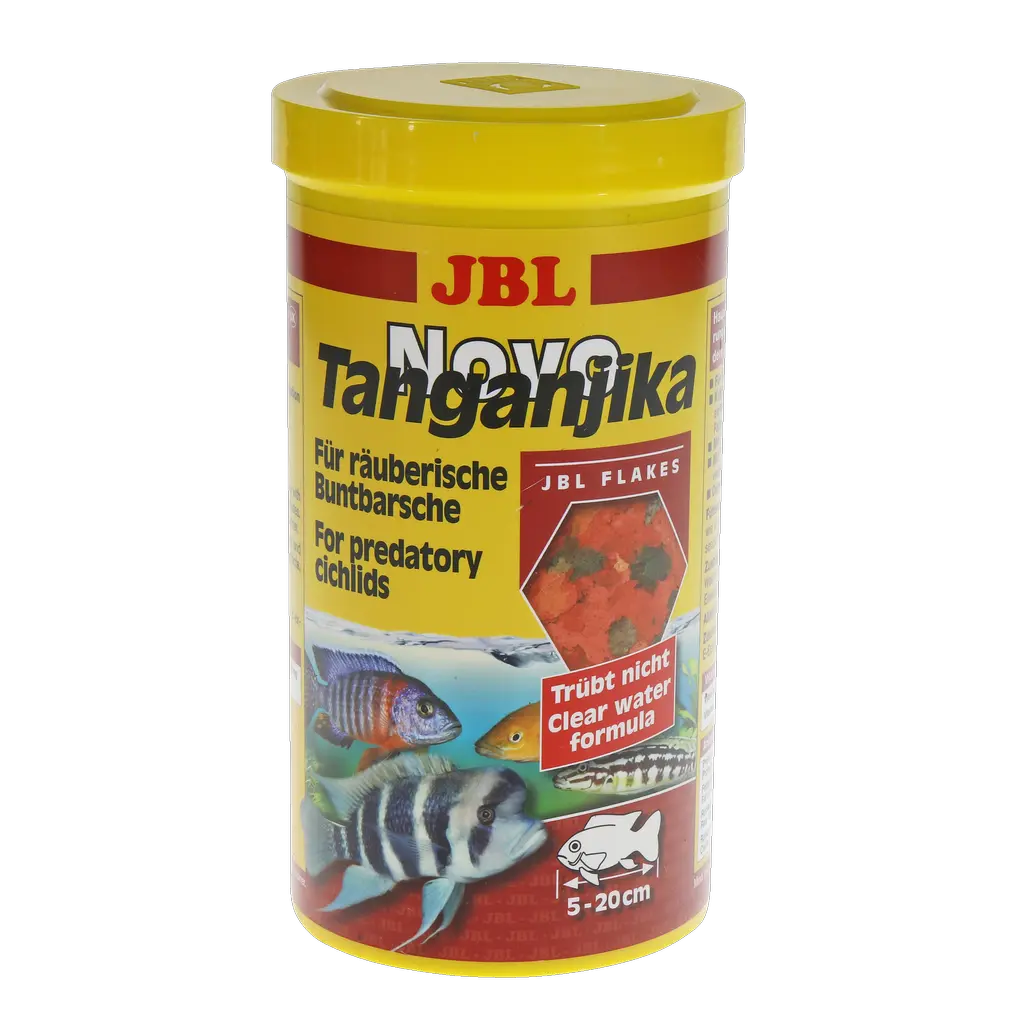 JBL NovoTanganjika 1 l Fischfutter für räuberische Buntbarsche aus Tanganjika und Malawisee.