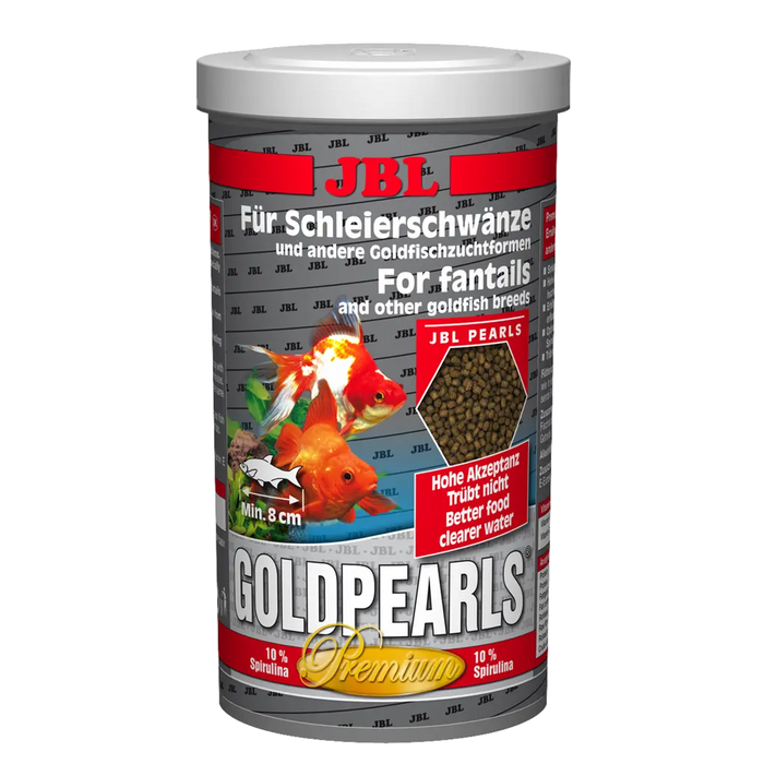 JBL GoldPearls 1 l - Futter für Goldfische, fördert Wachstum und Gesundheit, hochwertige sinkende Perlen.