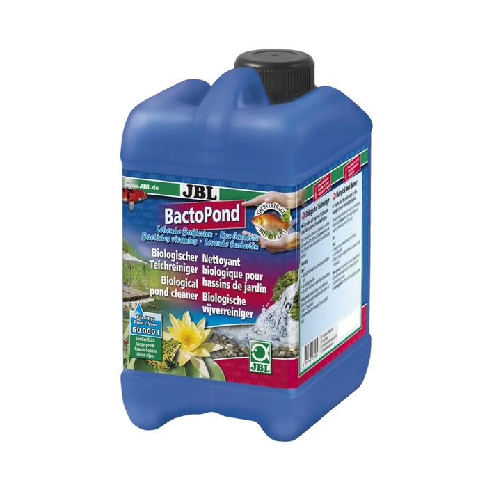 JBL BactoPond 2,5 l - biologischer Teichreiniger für gesundes Wasser und effektiven Abbau von Schadstoffen.