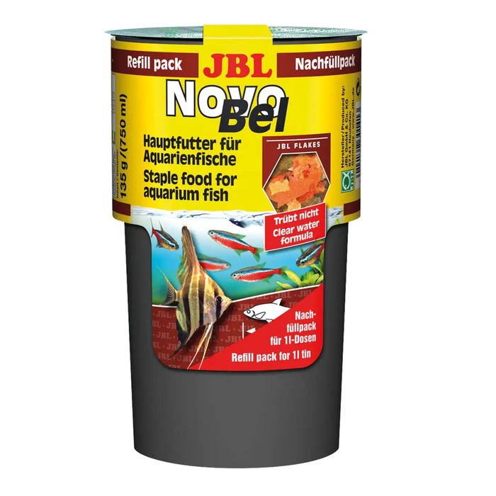 JBL NovoBel Nachfüllpack - Hauptfutter für Aquarienfische in einem Nachfüllpack. Ideal für tropische Süßwasserfische.