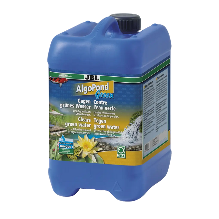 JBL AlgoPond Green 5 l - Produkt zur Bekämpfung von Algen im Gartenteich, schnelle Anwendung und effektive Ergebnisse.