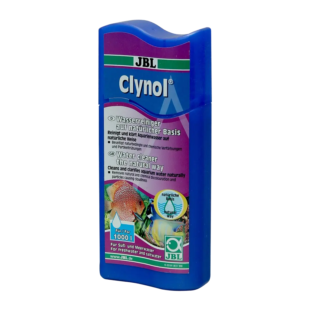 JBL Clynol 100 ml - Wasserreiniger auf natürlicher Basis für Aquarienpflege, Süß- und Meerwasser.
