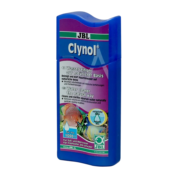 JBL Clynol 100 ml - Wasserreiniger auf natürlicher Basis für Aquarienpflege, Süß- und Meerwasser.
