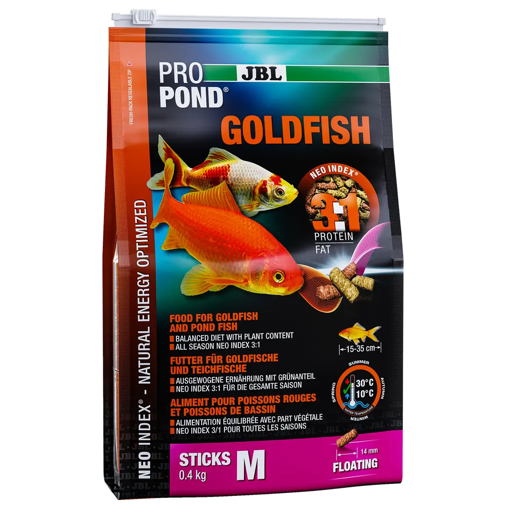 JBL PROPOND GOLDFISH M 0,4 kg - hochwertiges Futter für Goldfische mit idealem Protein-Fett-Verhältnis