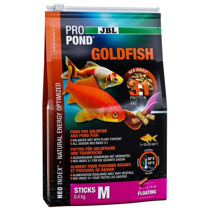 JBL PROPOND GOLDFISH M 0,4 kg - hochwertiges Futter für Goldfische mit idealem Protein-Fett-Verhältnis