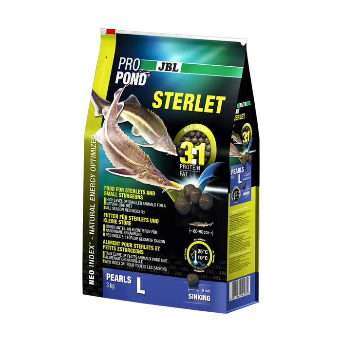 JBL PROPOND STERLET L 3,0 kg Teichfutter für Sterlets, ausgewogenes Futter mit 3:1 Protein-Fettverhältnis