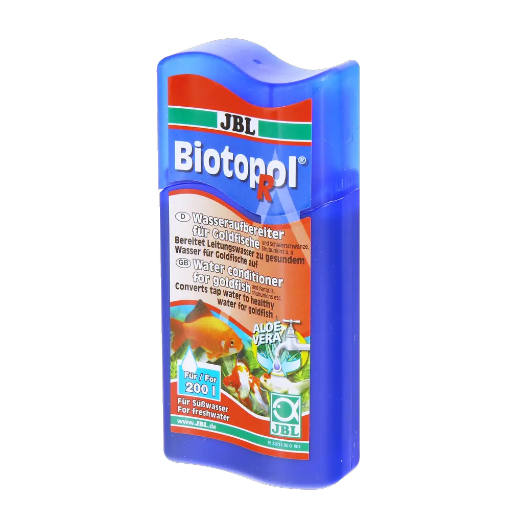 JBL Biotopol R 100 ml Wasserpflege für Aquarien, speziell für Goldfische, bindet Schadstoffe.