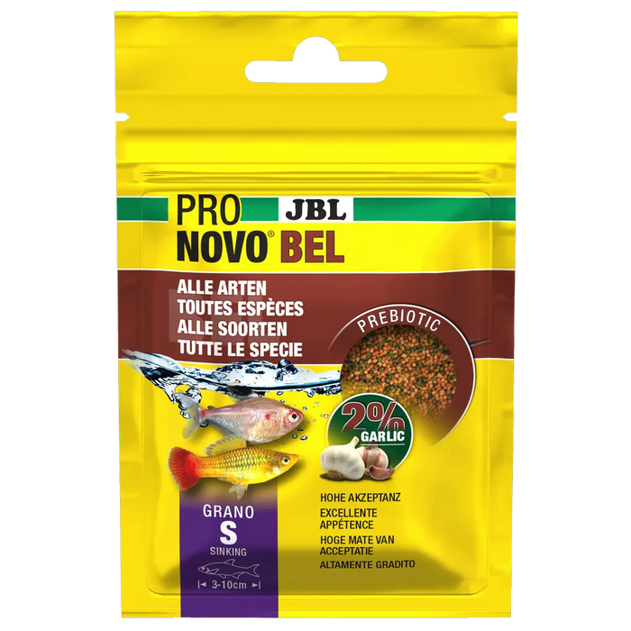 JBL PRONOVO BEL GRANO S 20ml - Prebiotisches Fischfutter mit Knoblauch und natürlichen Rohstoffen.