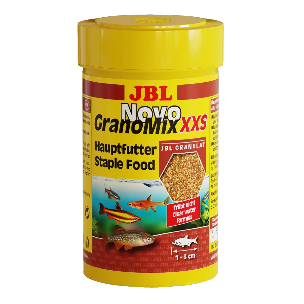 JBL NovoGranoMix XXS 100 ml - Fischfutter für kleine Fische, geeignet für Neon und Minifische.