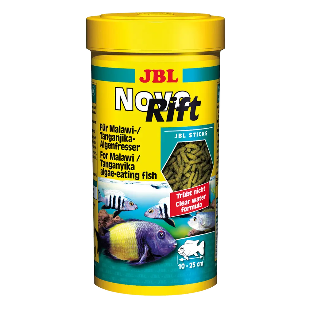 JBL NovoRift 250 ml – hochwertiges Fischfutter für Malawi- und Tanganjikasee Buntbarsche.