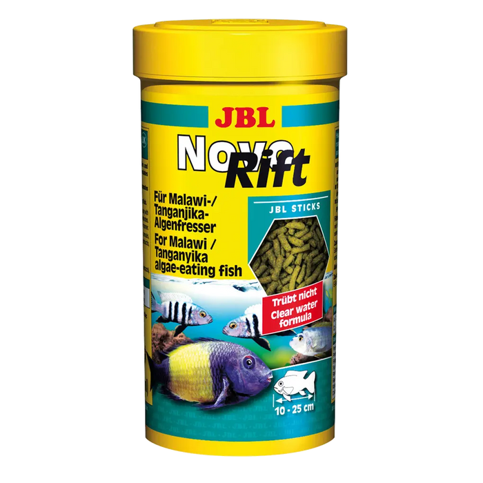 JBL NovoRift 250 ml – hochwertiges Fischfutter für Malawi- und Tanganjikasee Buntbarsche.