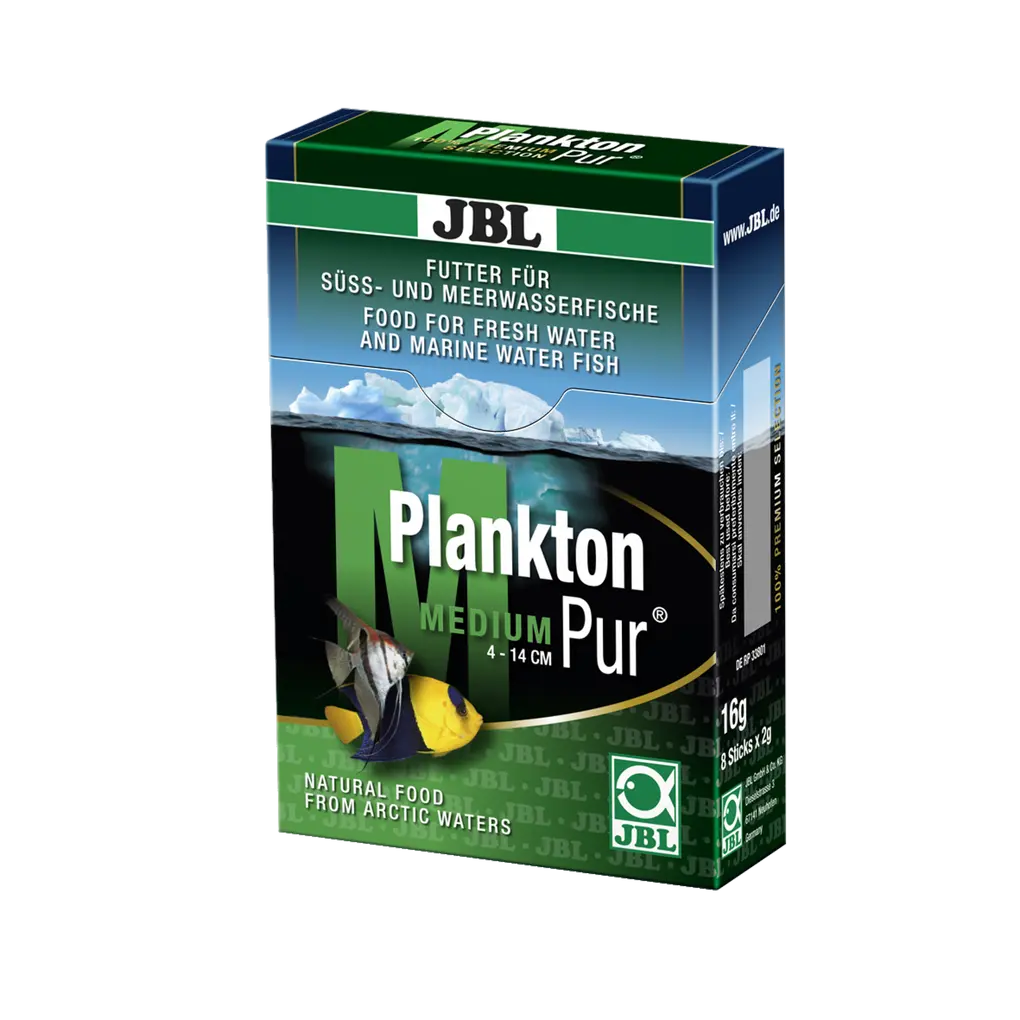 JBL PlanktonPur MEDIUM 2 – Futter für Süß- und Meerwasserfische, hochwertige Nährstoffe aus arktischen Gewässern.