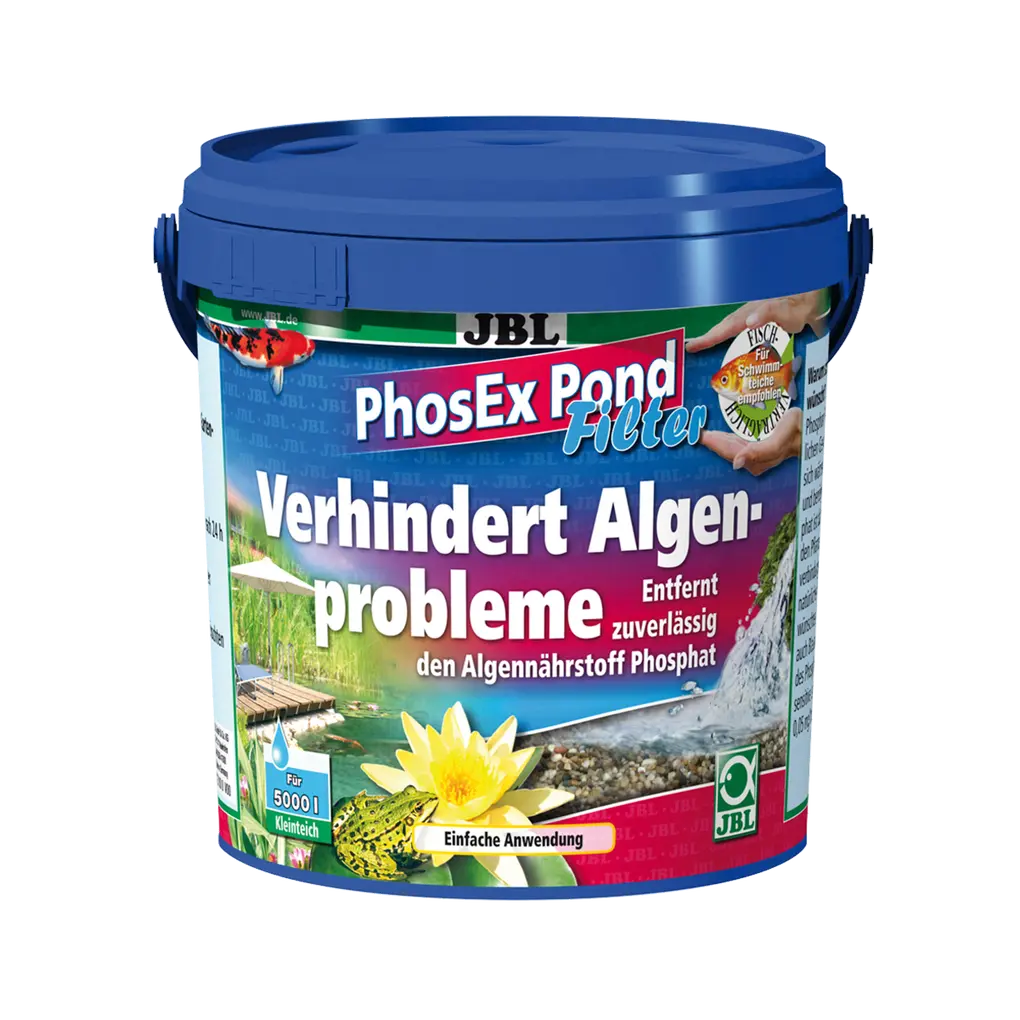 JBL PhosEx Pond Filter 500 g, 1l – Granulat zur Entfernung von Phosphat im Teichwasser, einfache Anwendung.