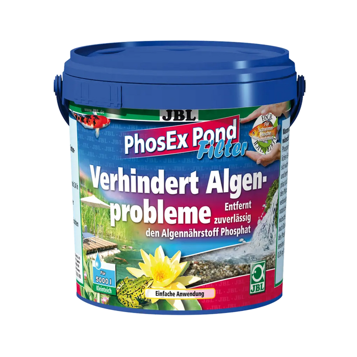 JBL PhosEx Pond Filter 500 g, 1l – Granulat zur Entfernung von Phosphat im Teichwasser, einfache Anwendung.
