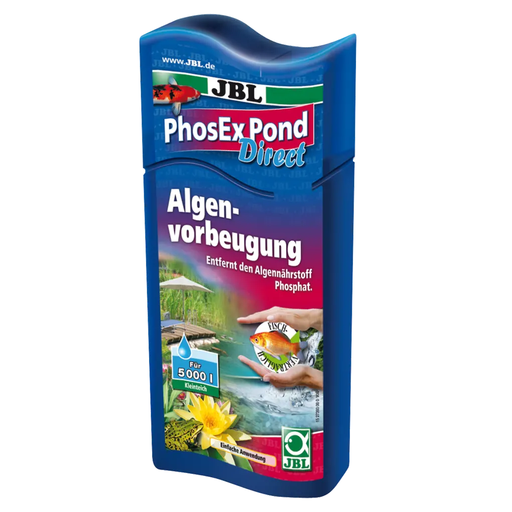 JBL PhosEx Pond Direct 250 ml – Entfernt Phosphat für klares Teichwasser und gesunde Teichbewohner.