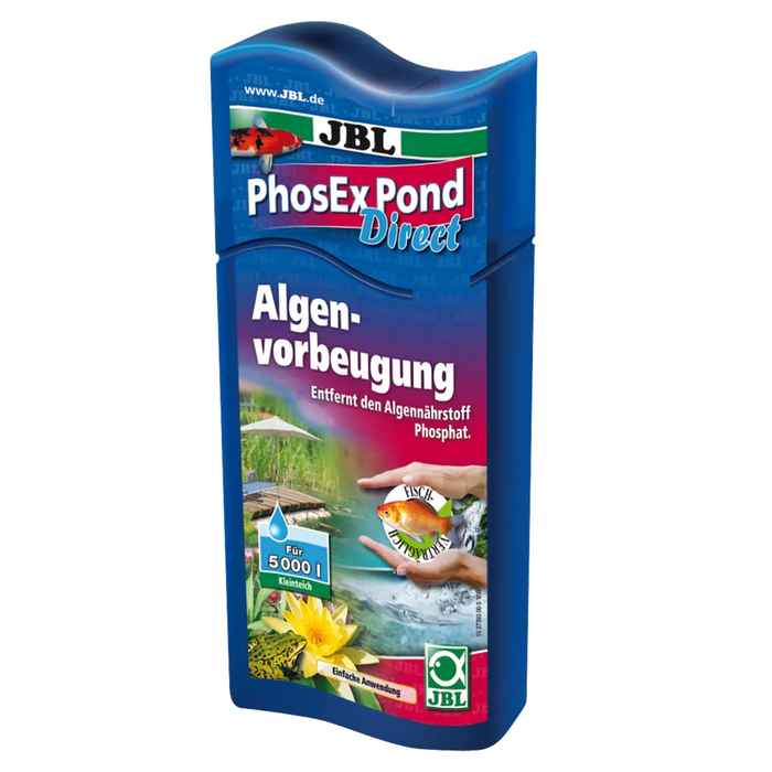 JBL PhosEx Pond Direct 250 ml – Entfernt Phosphat für klares Teichwasser und gesunde Teichbewohner.