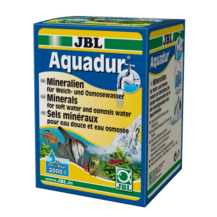 JBL Aquadur – Mineralien für Weich- und Osmosewasser, erhältlich beim autorisierten Fachhändler.