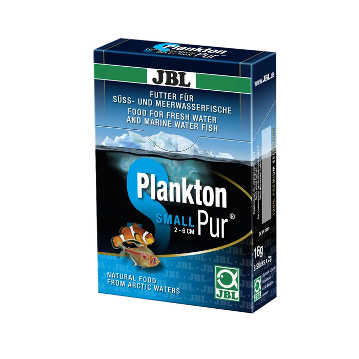 JBL PlanktonPur SMALL 2 – hochwertiges Fischfutter für tropische Süß- und Meerwasserfische, 2 bis 6 cm.