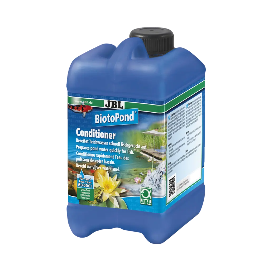 JBL BiotoPond 2,5 l bottle for creating a fish-friendly pond environment and improving water quality.