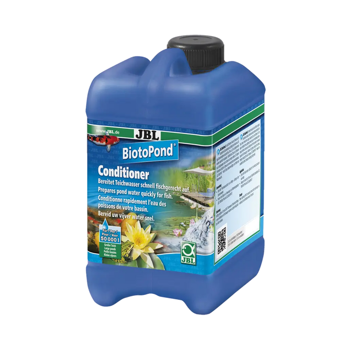 JBL BiotoPond 2,5 l bottle for creating a fish-friendly pond environment and improving water quality.