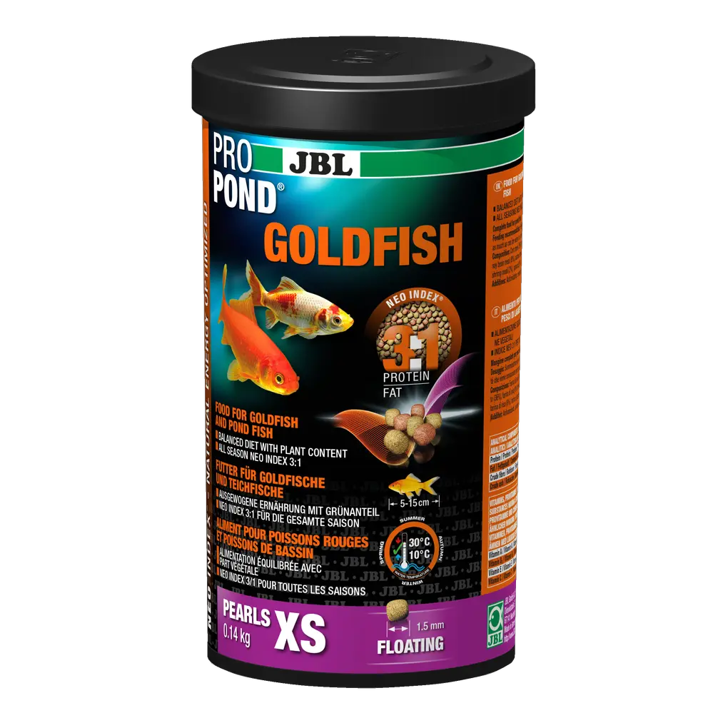 JBL PROPOND GOLDFISH XS 0,14 kg - Futter für Goldfische, reich an Protein und Fett, von JBL, original verpackt