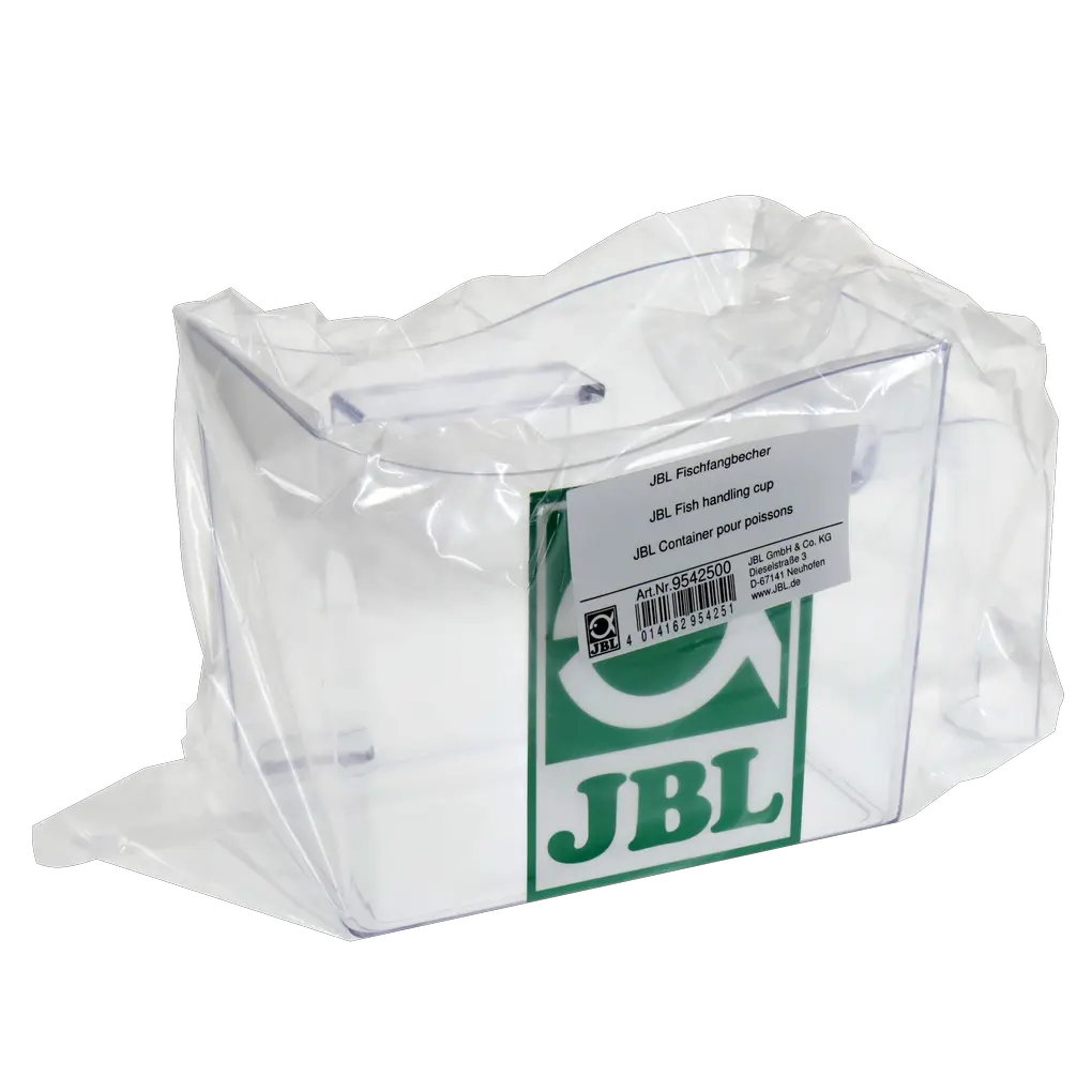 JBL Fischfangbecher - transparenter Fischfangbecher von JBL für Aquarien und Fischtransport.