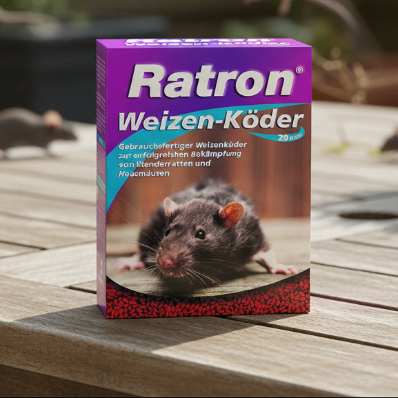 Ratron® Weizen-Köder 400 gr. 29 ppm Rattengift / Mäusegift 400 g