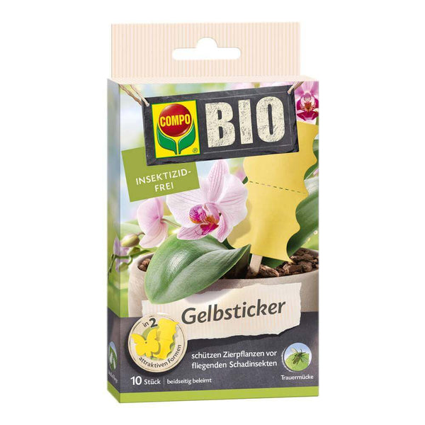 COMPO BIO Gelbsticker 10 Stück