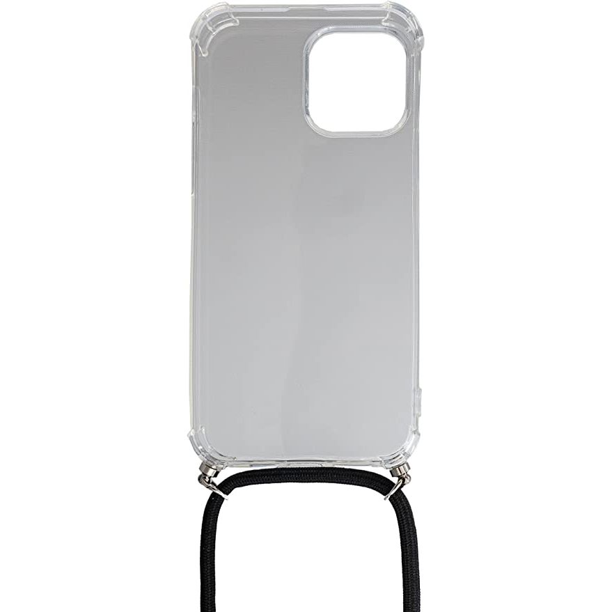 Silikon Schutzhülle Mit Halsband Transparent Für iPhone 14 Pro Hochwertig Robust Trageband