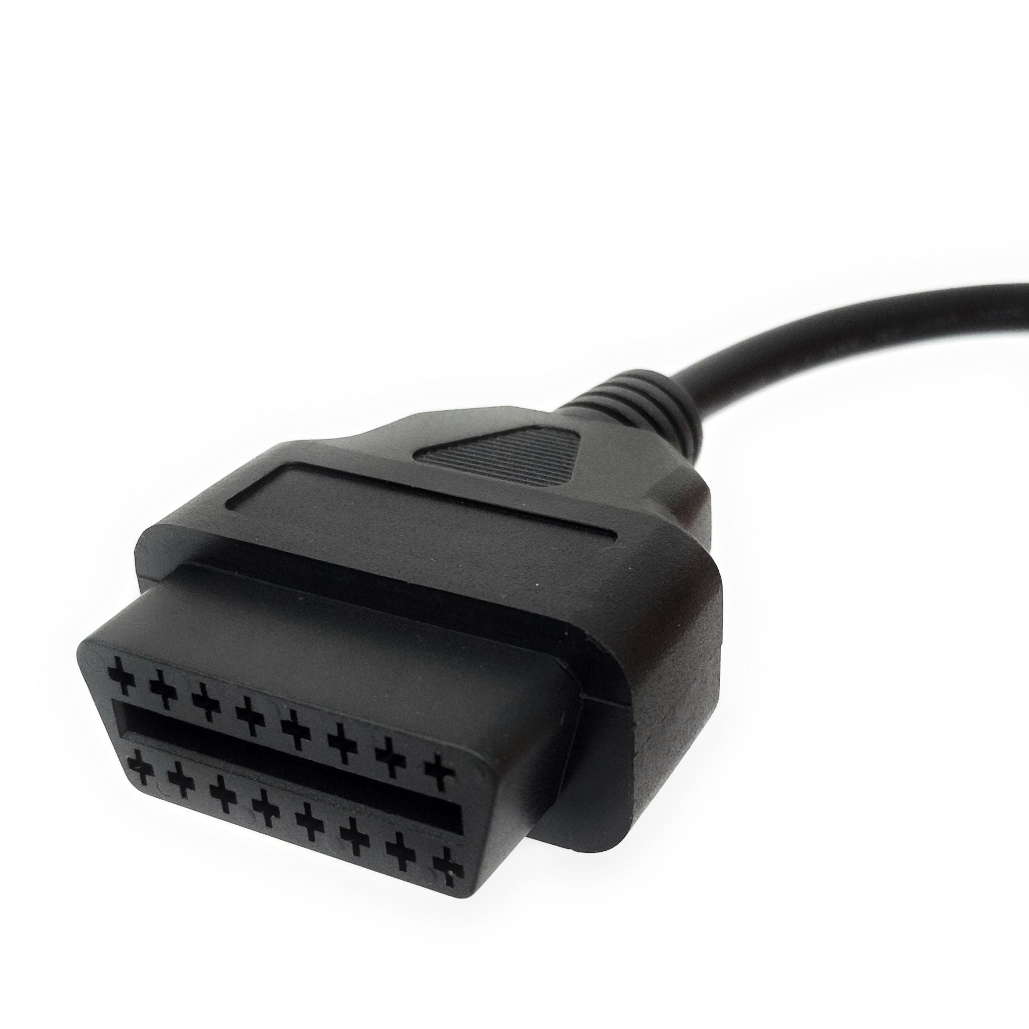 OBD Kabel 40 cm OBD 2 Buchse Renault 12Pin Schwarz Ideal Für Fahrzeugdiagnose Und Wartung