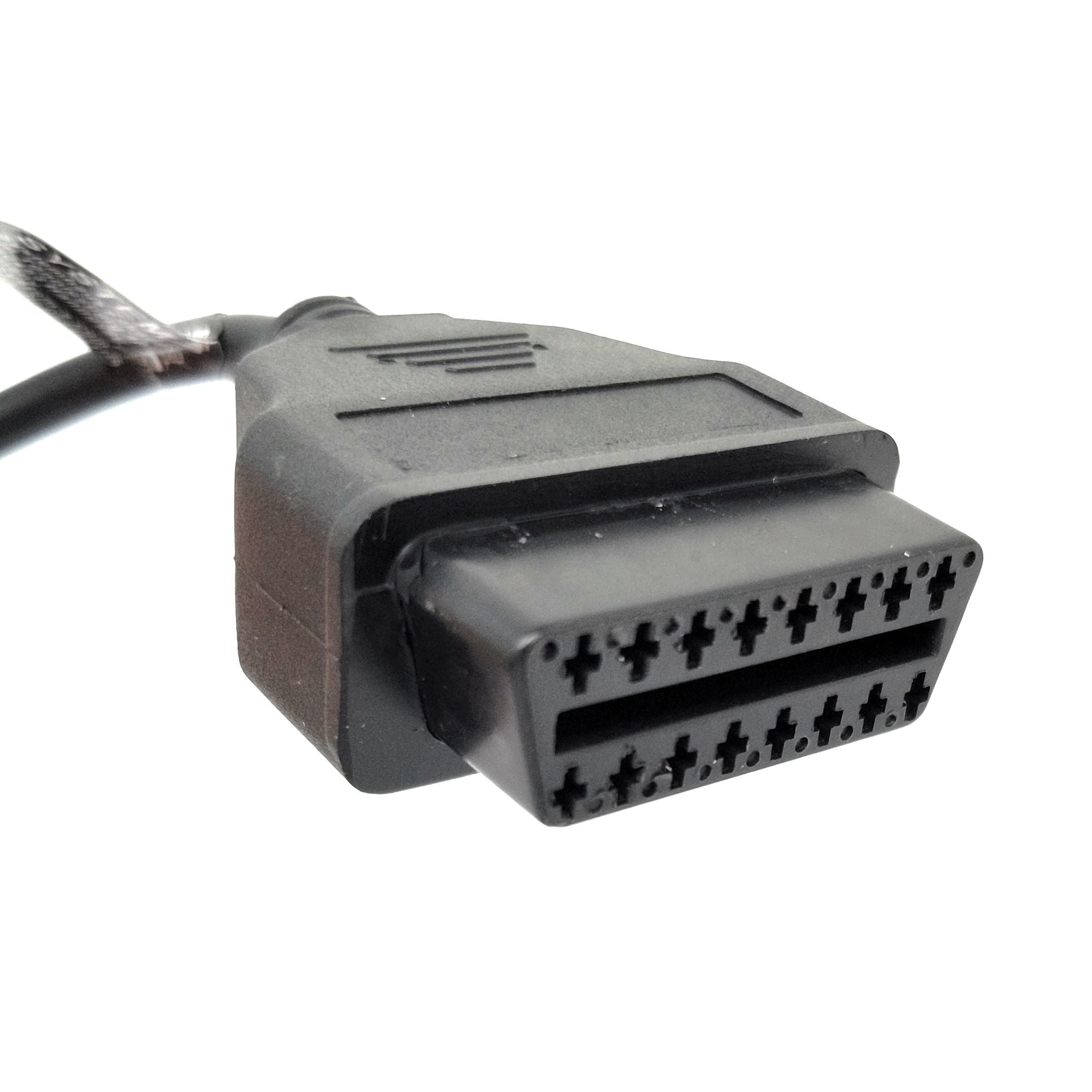 OBD Kabel 35 cm BMW 20pin OBD2 Anschluss Diagnosekabel Schwarz Für Fahrzeugdiagnose