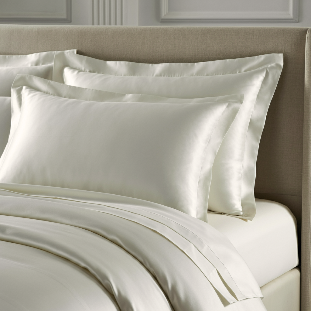 Charm Spannbettlaken Aus Ägyptischer Baumwolle Fließsatin Fadendichte 600 Seidige Weichheit Und Glanz