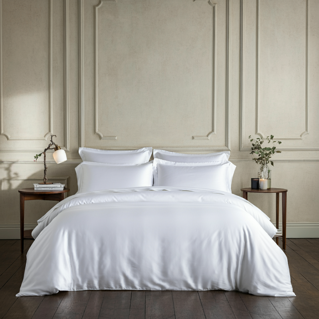 Charm Spannbettlaken Aus Ägyptischer Baumwolle Satin Mit 600 Fäden Für Atmungsaktiven Seidigen Glanz